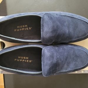 Men shoes navy suede Hush Puppies 9 1/2